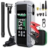 8000A Jump Starter with Air Inflator/Deflator Compressor, 65W Charging Car Battery Jump Starter (All Gas/16L Diesel), 24800mAh 150PSI Battery Jumper Starter Portable, Jump Box Jump Pack with LED Light