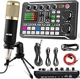 Podcast Equipment Bundle, SINWE Condenser Microphone with Tripod Stand and Professional Audio Mixer for Studio Recording Vocals, Voice Overs, Streaming Broadcast and YouTube Videos