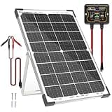 SOLPERK 30W Solar Battery Charger Solar Battery Maintainer + Upgrade 10A MPPT Charge Controller + Adjustable Mount Bracket for Car RV Boat Motorcycle,12V Waterproof Solar Panel Kit Trickle Charging