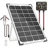 SOLPERK 30W Solar Battery Charger Solar Battery Maintainer + Upgrade 10A MPPT Charge Controller + Adjustable Mount Bracket for Car RV Boat Motorcycle,12V Waterproof Solar Panel Kit Trickle Charging