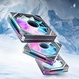 AsiaHorse AMICI-5GT RGB PC Fans, Infinity Mirror ARGB Fans HDB Bearing Fan Speeds Up to 1800 RPM with 24 LED Lights, Reverse Blade Fan Compatible Motherboard Aura SYNC (Not Wireless Connection)