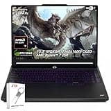 Lenovo Legion 5a 15.3" WQXGA OLED 165HZ Gaming Laptop, AMD Ryzen 7 250, 32GB RAM 2TB SSD, NVIDIA GeForce RTX 5060 8GB GDDR7, Wi-Fi7, Backlit KB, Win11, Eclipse Black, w/2TB USB Drive, W/GaLiMu