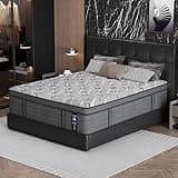 Medium Firm Queen Mattress 14 Inch - Multi-Layer Luxury Foam & Pocket Coil Hybrid Mattress for Reinforce Edge Support & Motion Isolation, Pressure Relief, Fiberglass-Free