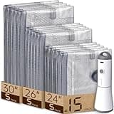 Vacbird 15 Pack Vacuum Bags for Travel with Rechargeable Cordless Electric Pump, Carry-on Packing Bags for Luggage and Suitcase, Space Saver for Clothes and Clothing