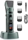 Mens Hair Clippers, Cordless Electric Adjustable Trimmer for Men Professional Beard Clipper Rechargeable Two Speed Motor Haircut Machine