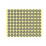 Matte Black Dot Markers, Optical Tracking 3D Scanner Marker Easily Compatible 3D Scanner for Complex Details(Inner 5 Outer 9mm(10000))