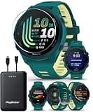 Garmin Forerunner 170 Music (Green) GPS Running Watch Charger Bundle