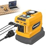 Kzreect 220W Power Inverter Compatible with Dewalt 20V Battery, Tool Only