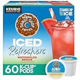The Original Donut Shop Iced Refreshers, Watermelon Breeze Flavor, Keurig Single Serve K-Cup Pods, Brew Over Ice, 60 Count (6 Packs of 10)