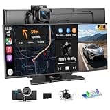 Carplay Screen for Car 11.5" Largest HD Screen for Carplay & Android Auto Car Stereo with 4K Dash Cam 1080P Backup Camera, GPS Navigation/Bluetooth/Mirror Link/Voice Control/AUX/FM/Siri