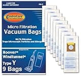 EnviroCare 859-9 Type Y Vacuum Bag Replacement for Hoover WindTunnel Uprights and Hoover Vacuums, 9 Pack