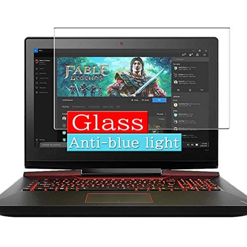 Synvy Anti Blue Light Tempered Glass Screen Protector, Compatible with lenovo ideapad Y900 17.3" 9H Screen Film Protectors (Active Area Cover Only)