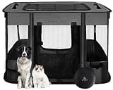 Dog Playpen,Pet Playpen,Foldable Puppy Cat Playpen,Portable Exercise Kennel Tent Crate,Water-Resistant Breathable Shade Cover,Indoor Outdoor Travel Camping Use for Small Animals with Carrying Case(M)