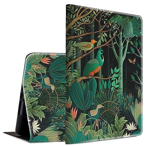BFSEROBJ for Samsung Galaxy Tab A9 Case Lightweight Smart Case PU Leather Adjustable Stand Protective Cover with Auto Wake/Sleep Tablet Cover for Samsung Galaxy Tab A9 8.7 inch - Forest Bird