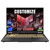 ASUS TUF F16 5050 Customized Gaming Laptop, Intel Core i7-14650HX, GeForce RTX 5050, 16" WUXGA 165Hz 100%sRGB, 16GB-64GB DDR5, 512GB-4TB SSD, RGB Backlit KB, Copilot, Wi-Fi 6, Windows 11 Home