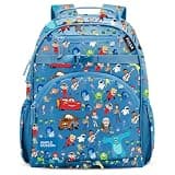 Simple Modern Medium Disney Pixar Toddler Backpack for School Girls and Boys | Kindergarten Elementary Kids Backpack | Fletcher Collection | Kids - 15" tall | Pixar Mashup on Blue