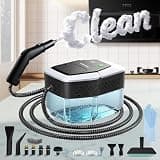opbodqo Steam Cleaner for Home(True High Temperature257℉),3-Levels Adjustable Handle Steamer for Cleaning,1.9 Quart Steam Cleaner for Car,2500W Handheld Steam Cleaner,Clean Grease,Dirt,Tile Furniture