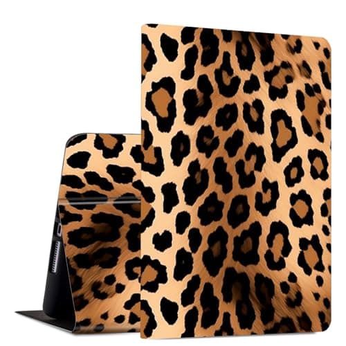 Case for Samsung Galaxy Tab S11 (2025) 11 inch Slim PU Leather Multi-Angle Viewing Flip Folio Smart Stand Cover with Auto Wake/Sleep for Samsung Tab S11 5G SM-X730/SM-X736B, Leopard Prints