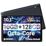 MUISOO Tablet 10.1" Android Tablet, Octa-Core Processor, 10GB RAM+128GB ROM 1TB Expandable, Widevine L1 1280x800 IPS HD Touchscreen, 5MP+8MP Dual Camera Face Unlock, 5000mAh Battery WiFi 6 BT5.3,Black