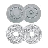 TDUTMKS Stable Lock Anti-Deformation Mop Plate Tray, Precision Fit Mopping Holder Mount Compatible with Dreame L10s Pro, Ultra and W10s, Pro Robot Vacuum Cleaner(Mount2pc-Mop2pc-cm)