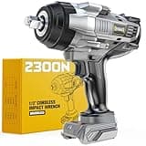 DIYtoolifz Cordless Impact Wrench 1/2" Compatible with DeWalt 20V Battery, 1700 Ft-lbs (2300 Nm) High Torque Impact Driver, Electric Impact Gun with 4 Modes & LED Light for Car, Truck(Bare Tool)