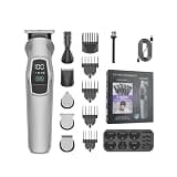 CAIMIAO Metal Washable Hair Clipper Set - Multi-Functional Trimmer & Shaving Kit for Adults