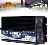 3000W 4000W 5000W Pure Sine Wave Inverter Converter, DC 12V/24V/48V/60V/72V to 110V/220V AC, Ideal for Camping & RV, High Efficiency Power Transformer, Versatile Voltage Options
