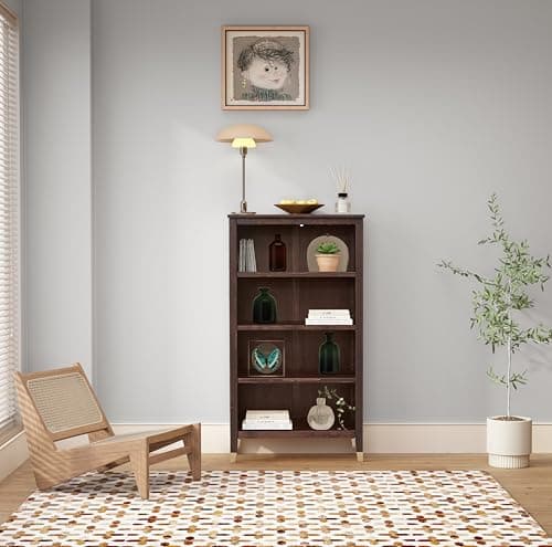 Greener Valley Bookcase with 4 Shelves - Medium - B308 (Brown)