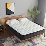 Queen Size 12 Inch Plush Pillow Top Hybrid Mattress - Gel Memory Foam for Cool Sleep