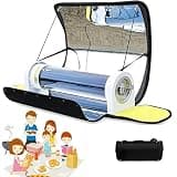 Portable Bbq Grill Solar Cooker, Portable Solar Camping Oven - Outdoor Cooker With 4.5l/1.2gal Capacity & Built-In Thermometer, Temp Adjustable 200°F – 450°F / 93°C - 232°C For Camping