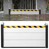 Aluminum Flood Protection Barrier, Quick Detachable Reusable Flood Control Baffle, Front Door, Basement, Entrance, Backyard Flooding Water Barriers 48.03x23.62in