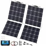 1000W Foldable Monocrystalline Solar Panel Kit, 2 x 500W Bendable Panels, 40A Charge Controller with Dual USB, 30% High Efficiency IP67 for 12-24V Off-Grid Camping Hiking Trips RV Boat Cabin Van