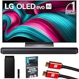 LG 55 Inch C5 Series OLED evo 4K UHD Smart webOS TV (2025) OLED55C5PUA Bundle with HW-Q600F 3.1.2ch Soundbar and Subwoofer, 2X HDMI Cable and Deco Gear Home Theater Beginner's Guide