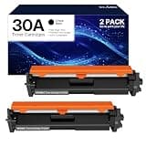 WEAREC 30A CF230A Toner Cartridge Replacement for HP 30A CF230A 30X CF230X Compatible for LaserJet Pro MFP M227fdn M227fdw M227sdn M203d M203dn M203dw Printer(Black,2-Pack)