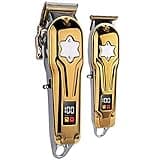 RASRGTRQ Hair for Men 2PCS Professional Combo Kit Powerful Men All Metal Hair Clipper Beard Electric Cutting Machine Recharg
