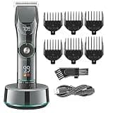 EOYLMIRL Mens Hair Clippers Professional Motor Speed Adjust Trimmer for Men Cordless Electric Beard Clipper Rechargeable Cutter Machine