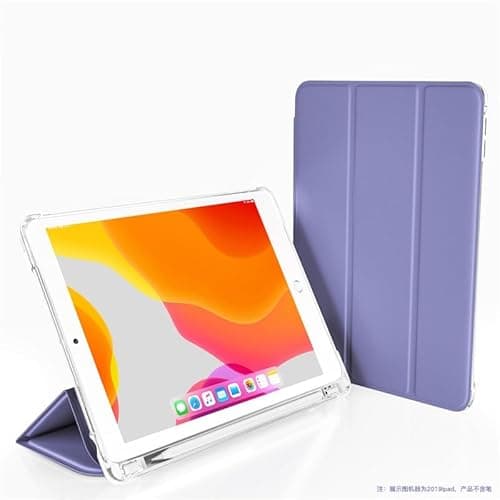 Case for Lenovo Pad 10.6inch with Pencil Holder Smart Cover Protective Shockproof with Clear TPU Back Shell(Lavender Purple)