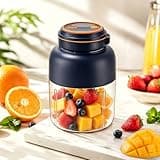 Portable Wireless Juicer Cup, 2026 Upgraded 28/45 Oz Wireless Electric Juicer Cup with 38-Blades, Rechargeable Usb Fresh Juice Blender for Fruits & Vegetables (Blue-28 Oz)