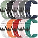 FitTurn 10-Pack Band Compatible with Redmi Watch 5 Active/Watch 5 Lite,22mm Silicone Strap Wristband Replacement Band for Redmi Watch 5 Active/Watch 5 Lite Smartwatch
