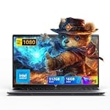 KONZID Laptop Computer 15.6" Full HD IPS Display Laptop with N95 Processor, Work Laptops 16GB RAM 512GB SSD 11 Laptop Business Computer Light&Thin, Metal Shell, Webcam, Type-C, USB3.2