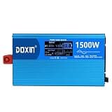 Leoezya Ower Inverters 1000W 1500W 2000W 3000W 12/24V DC to 110/120/220/240V AC Converter for Vehicles USB Ports Car Charger Adapter with a Cigarette Lighter Ports Plug Outlet(1500W)