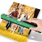 AOZBZ Portable Document Scanner - 900DPI Handheld Portable Scanner for Laptop Photo Scanner Scanning Wand A4 Colour Photo Mobile Scanners Handy Scan, JPG/PDF Format, with 16G SD Card (Green)