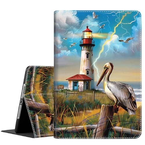 Case for Galaxy Tab S11 Ultra 2025 14.6 Inch ,Slim Fit Foldable Standing Cover Case with Auto Sleep/Wake for Samsung Tab S11 Ultra 5G SM-X936B/ SM-X930, Lighthouse Pelican Bird 2