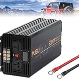 Pure Sine Wave Voltage Converter DC 12V to 220V 5000W Inverter with Outlets USB Port Complete Safety Protection Transformer 48V-220V(48V-220V)