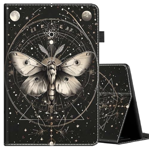 Case for All-New Kindle Paperwhite 12th Gen 2024 (7") & Kindle Colorsoft Signature Edition (7"), Multi-Angle Smart Stand Cover Auto Sleep/Wake ,Retro Moth