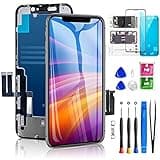 for iPhone 11 Screen Replacement 6.1 Inch, Diykitpl 3D Touch LCD Digitizer Replacement for A2111, A2223, A2221, with Repair Tools Kit+Magnetic Screw Mats+Screen Protector+Waterproof Frame Adhesive