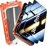 UniqueMe for 2 Pack 18 Pro Max Full 360° Privacy Screen Protector