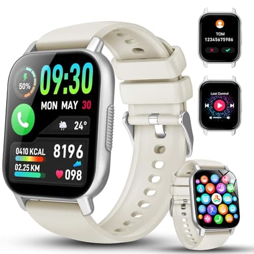 WeurGhy Smart Watch for Men Women, White