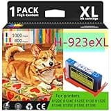 H-923eXL Ink cartridges High Yield Combo Pack Replacement for HP H-923e Ink Cartridge to use for HP DeskJet 8122E 8124E 8125E 8130 8132E 8134E 8135E 8138E 8139E Printer,Cyan