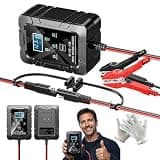 6V 12V Automatic Intelligent Recognition, Intelligent Battery Charger & Repairer, Smart Pulse Desulfator for Car, Motorcycle & Marine Batteries, Trickle Charger with LED Display
